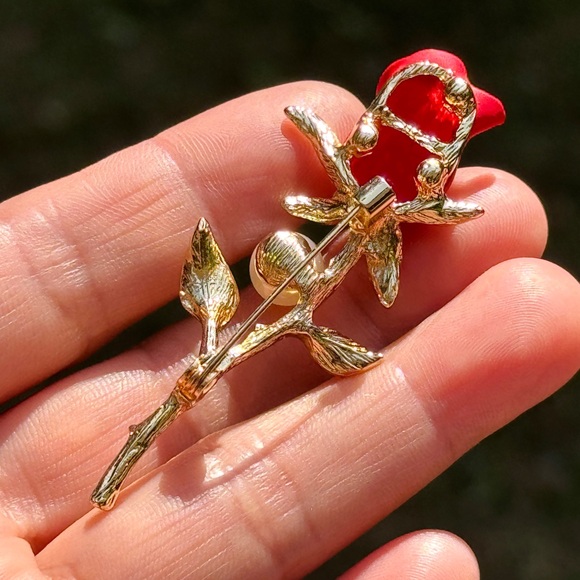 Rose Brooch flower pin rose pin mother's day gift valentine gift - Picture 7 of 9